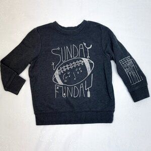 Kids Football Sweatshirt Sunday Funday Boys Casual Sweater 4 Toddler
